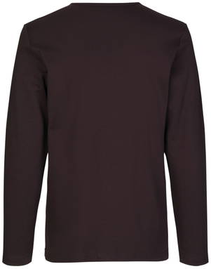 ID Interlock T-Shirt mit Langarm 0518 - Dunkles Bordeaux