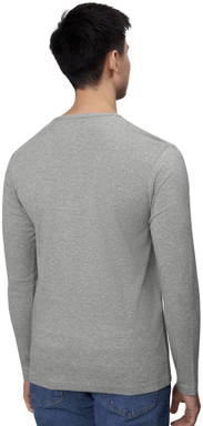ID Interlock T-Shirt mit Langarm 0518 - Graumeliert