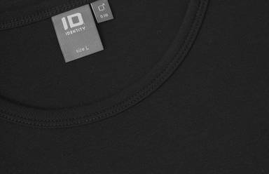ID Interlock T-Shirt mit Langarm 0518 - Schwarz