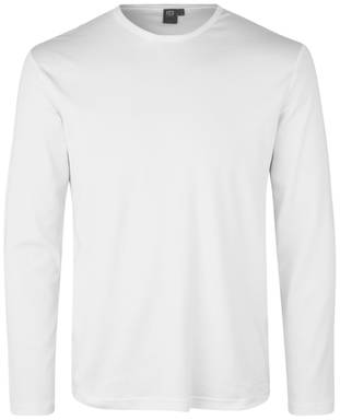 ID Interlock T-Shirt mit Langarm 0518 - Weiß
