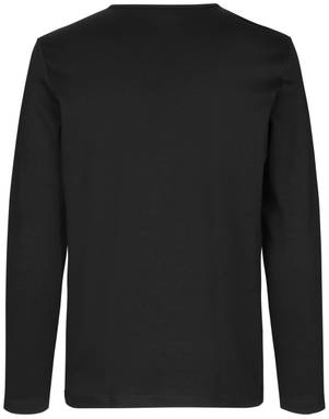 ID Interlock T-Shirt mit Langarm 0518 - Schwarz