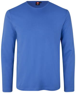 ID Interlock T-Shirt mit Langarm 0518 - Azurblau