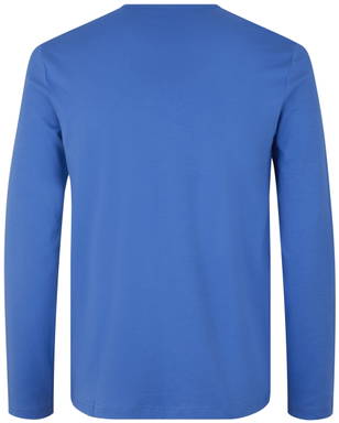 ID Interlock T-Shirt mit Langarm 0518 - Azurblau
