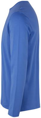 ID Interlock T-Shirt mit Langarm 0518 - Azurblau