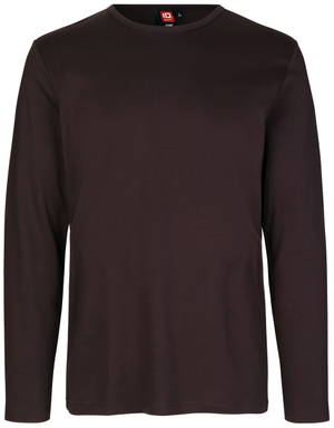 ID Interlock T-Shirt mit Langarm 0518 - Dunkles Bordeaux
