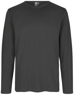 ID Interlock T-Shirt mit Langarm 0518 - Anthrazit