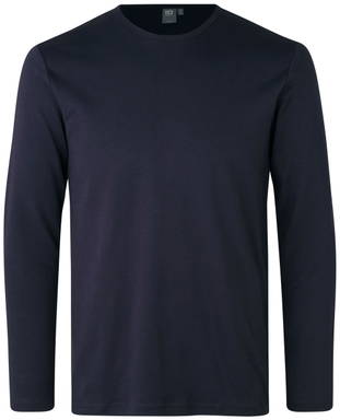 ID Interlock T-Shirt mit Langarm 0518 - Marineblau