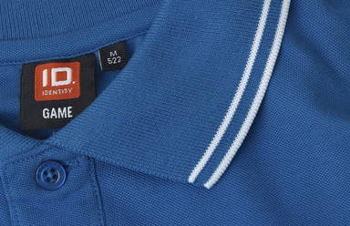 Polo stretch ID Contrast 0522 - Azur