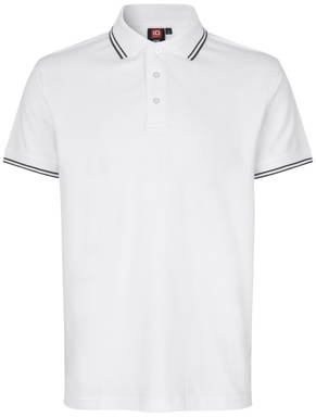 Polo stretch ID Contrast 0522 - Blanc