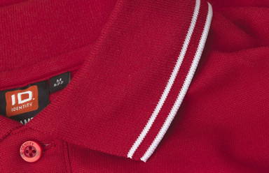 Polo stretch ID Contrast 0522 - Rouge