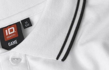 Polo stretch ID Contrast 0522 - Blanc