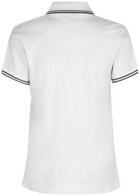 Polo stretch ID Contrast pour femmes 0523 - Blanc