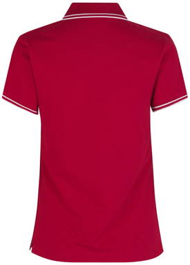 Polo stretch ID Contrast pour femmes 0523 - Rouge