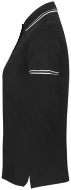 Polo stretch ID Contrast pour femmes 0523 - Noir