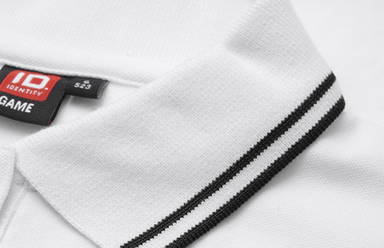Polo stretch ID Contrast pour femmes 0523 - Blanc