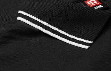 Polo stretch ID Contrast pour femmes 0523 - Noir