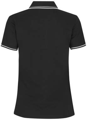 Polo stretch ID Contrast pour femmes 0523 - Noir