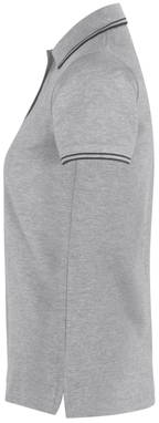 Polo stretch ID Contrast pour femmes 0523 - Gris chiné