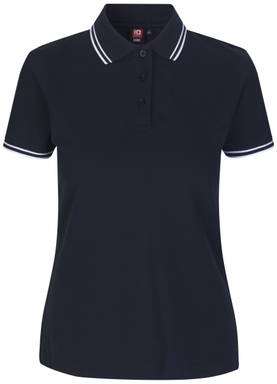 Polo stretch ID Contrast pour femmes 0523 - Marine