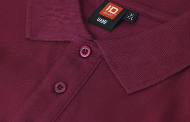 Polo ID stretch 0525 - Bordeaux