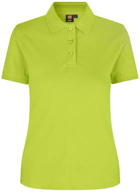 Polo femme stretch ID 0527 - Citron vert