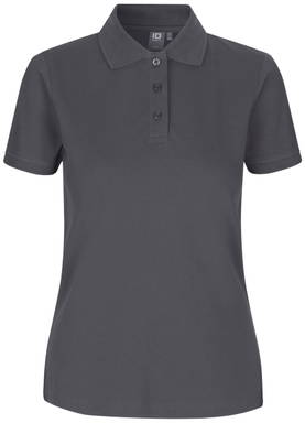 Polo femme stretch ID 0527 - Gris anthracite