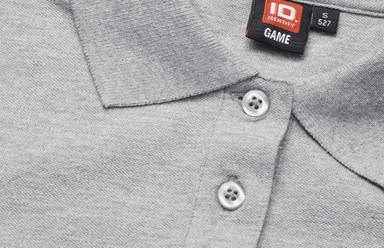 Polo femme stretch ID 0527 - Gris chiné