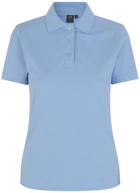 Polo femme stretch ID 0527 - Bleu clair