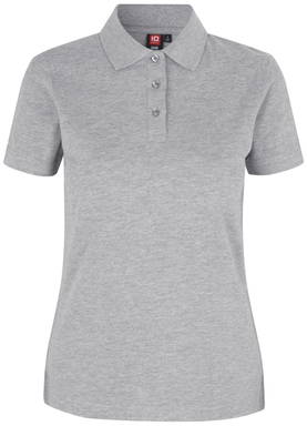 Polo femme stretch ID 0527 - Gris chiné