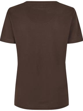 ID Damen T-Shirt Lyocell 0529 - Mokka