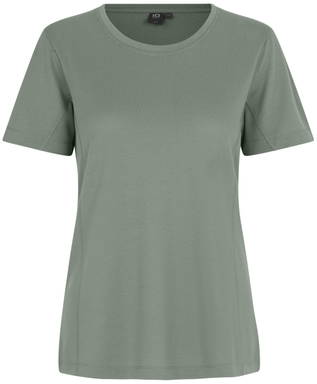 ID Damen T-Shirt Lyocell 0529 - Staubgrün