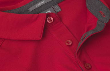 Polo en jersey ID Business 0534 - Rouge