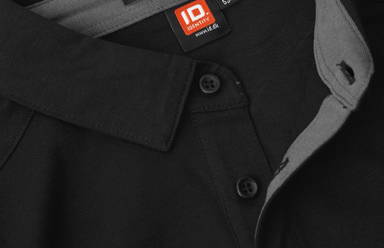 Polo en jersey ID Business 0534 - Noir