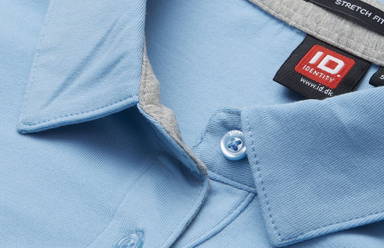 Polo en jersey ID Business pour femmes 0535 - Bleu clair