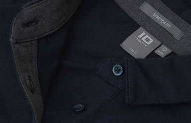 Polo en jersey ID Business pour femmes 0535 - Bleu marine