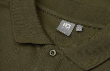 Polo stretch ID à manches longues 0544 - Olive