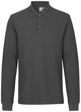 Polo stretch ID à manches longues 0544 - Anthracite