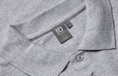 Polo stretch ID à manches longues 0544 - Gris chiné