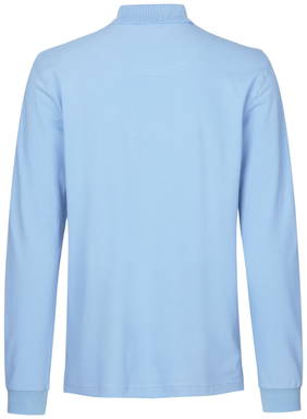 Polo stretch ID à manches longues 0544 - Bleu clair