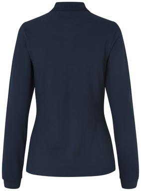 Polo stretch ID pour femme à manches longues 0545 - Bleu marine