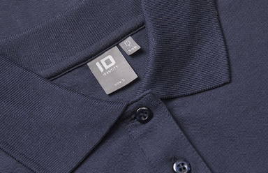Polo stretch ID pour femme à manches longues 0545 - Bleu marine