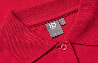 Polo stretch ID pour femme à manches longues 0545 - Rouge