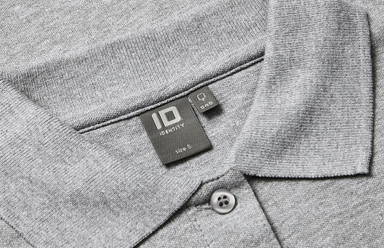 Polo stretch ID pour femme à manches longues 0545 - Gris chiné