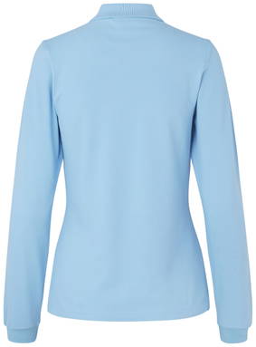 Polo stretch ID pour femme à manches longues 0545 - Bleu clair