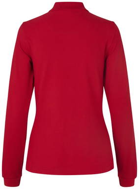 Polo stretch ID pour femme à manches longues 0545 - Rouge