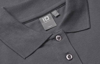 Polo stretch ID pour femme à manches longues 0545 - Gris anthracite