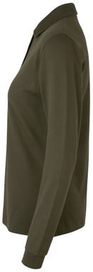 Polo stretch ID pour femme à manches longues 0545 - Olive