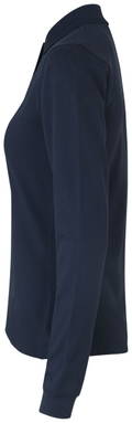 Polo stretch ID pour femme à manches longues 0545 - Bleu marine