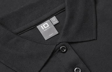 Polo stretch ID pour femme à manches longues 0545 - Noir