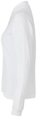Polo stretch ID pour femme à manches longues 0545 - Blanc
